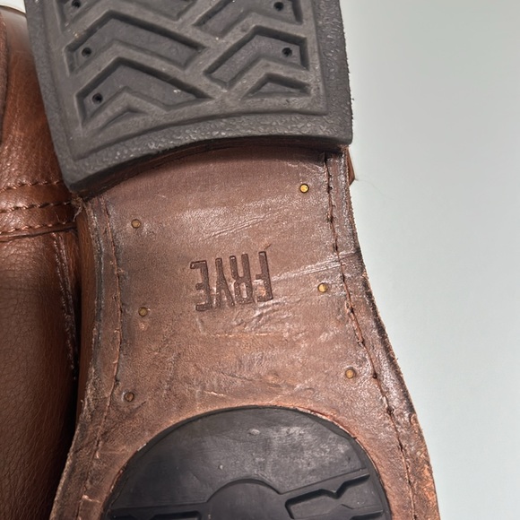 FRYE Tyler Engineer Boots Ankle Bootie Cognac Leather size 7 - Picture 5 of 5